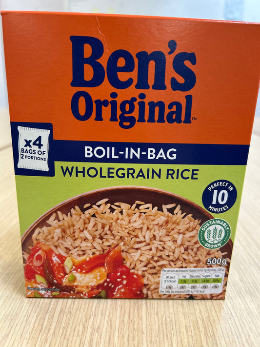 Bens Original Boil in bag wholegrain rice