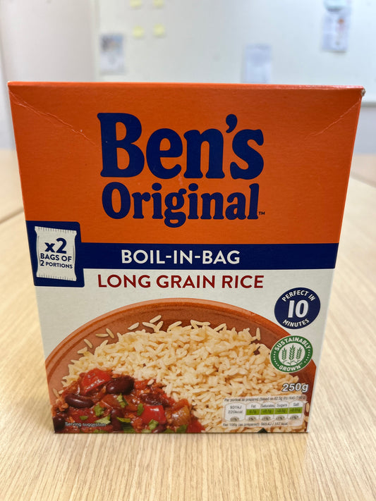Bens Original Boil in bag long grain rice