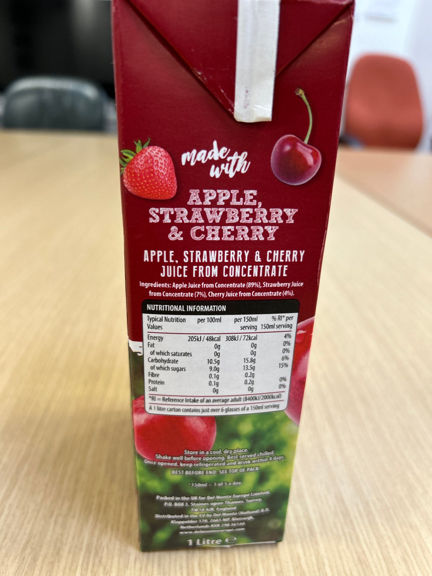 Its Just Juice - Apple Strawberry Cherry 1L