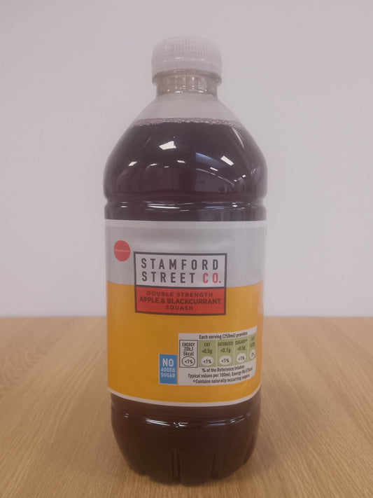 Stamford Street Co Double Strength Apple & Blackcurrant Squash 750ml