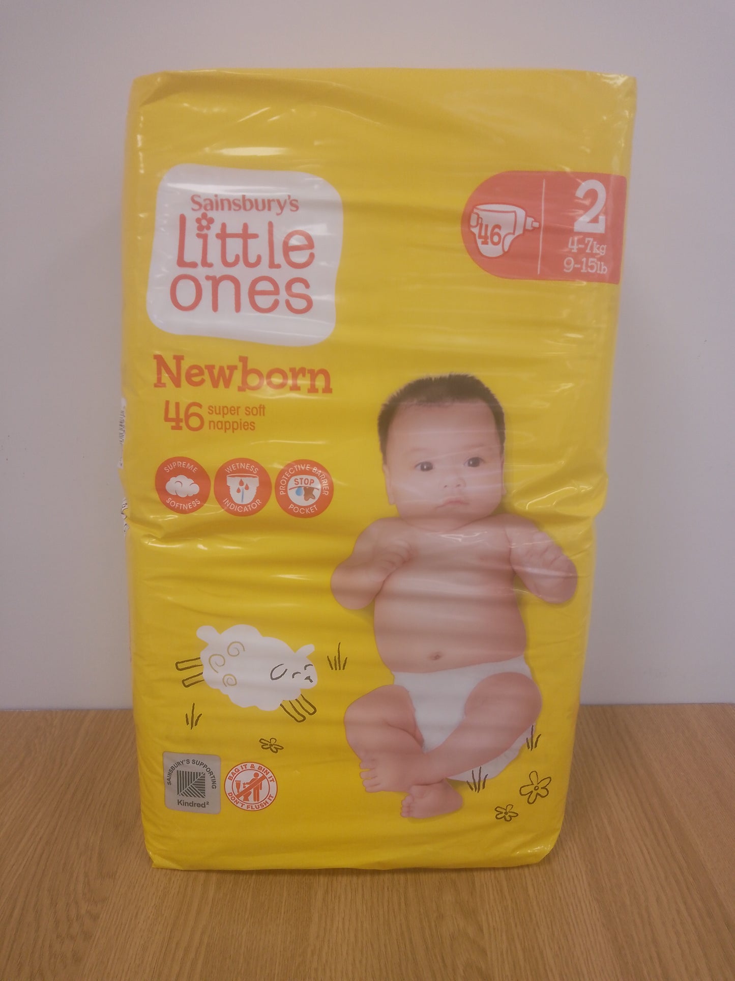 Sainsburys Little Ones Size 2 Newborn Nappies x 46