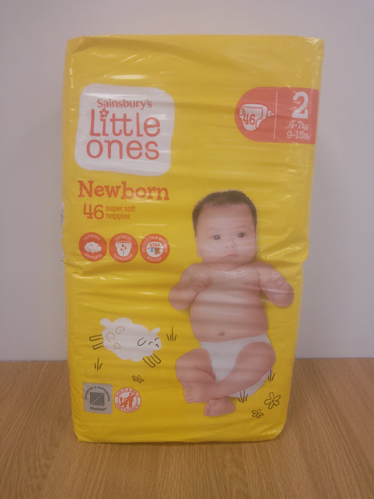 Sainsburys Little Ones Size 2 Newborn Nappies x 46