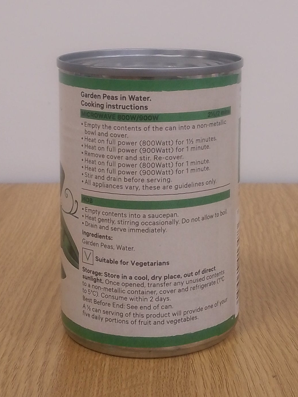 Jacks Garden Peas in Water 300g