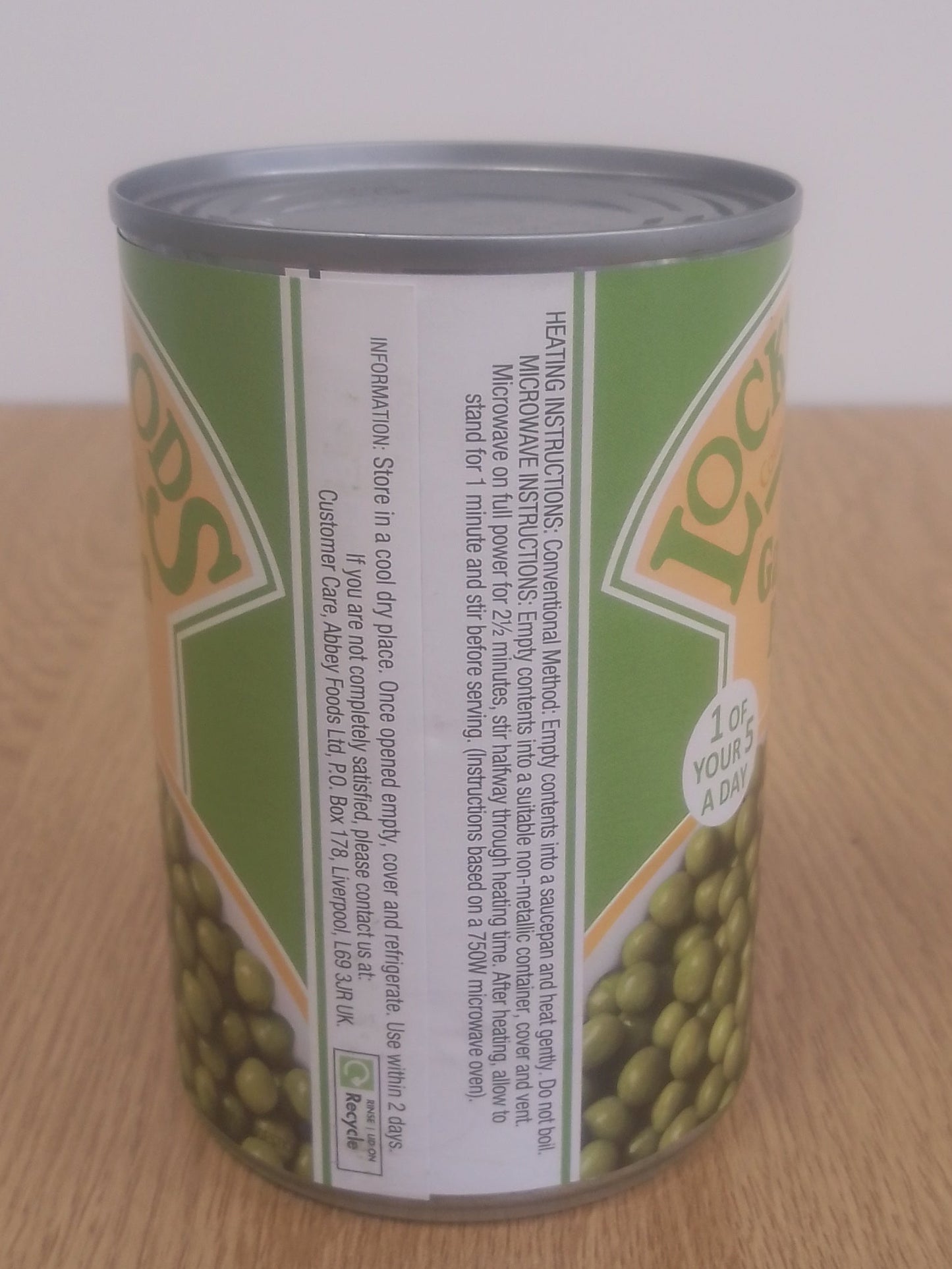 Lockwoods Garden Peas in water 300g