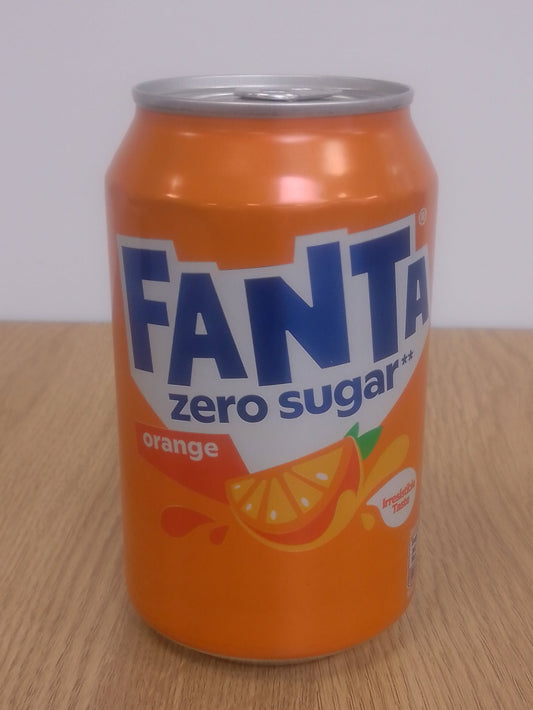Fanta Orange Zero Sugar Can 330ml