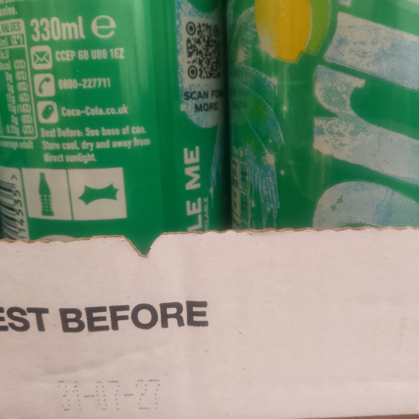 Sprite Lemon & Lime Low Calorie Can 330ml