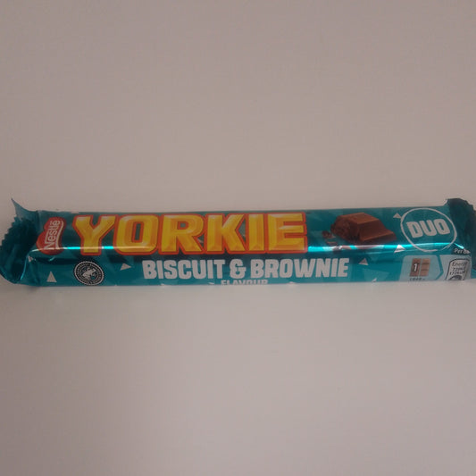 Yorkie Biscuit & Brownie Duo Bar 66g