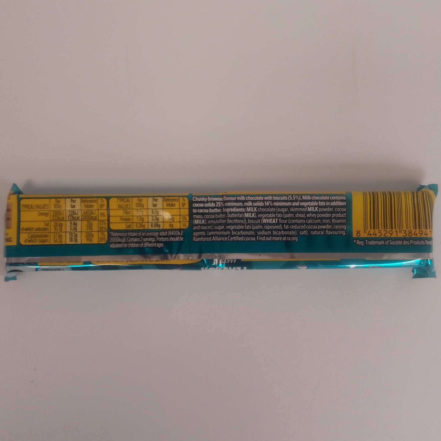 Yorkie Biscuit & Brownie Duo Bar 66g