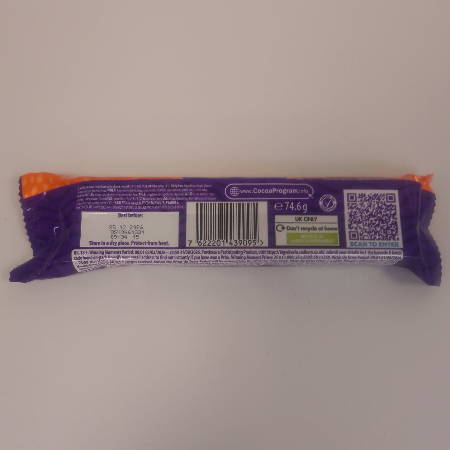 Cadbury Double Decker Duo Bar 74.6g
