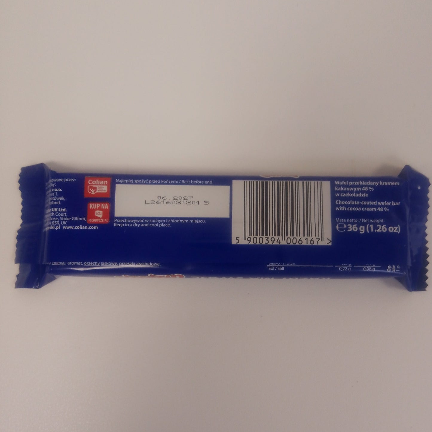 Goplana Grzeski Chocolate Bar 36g
