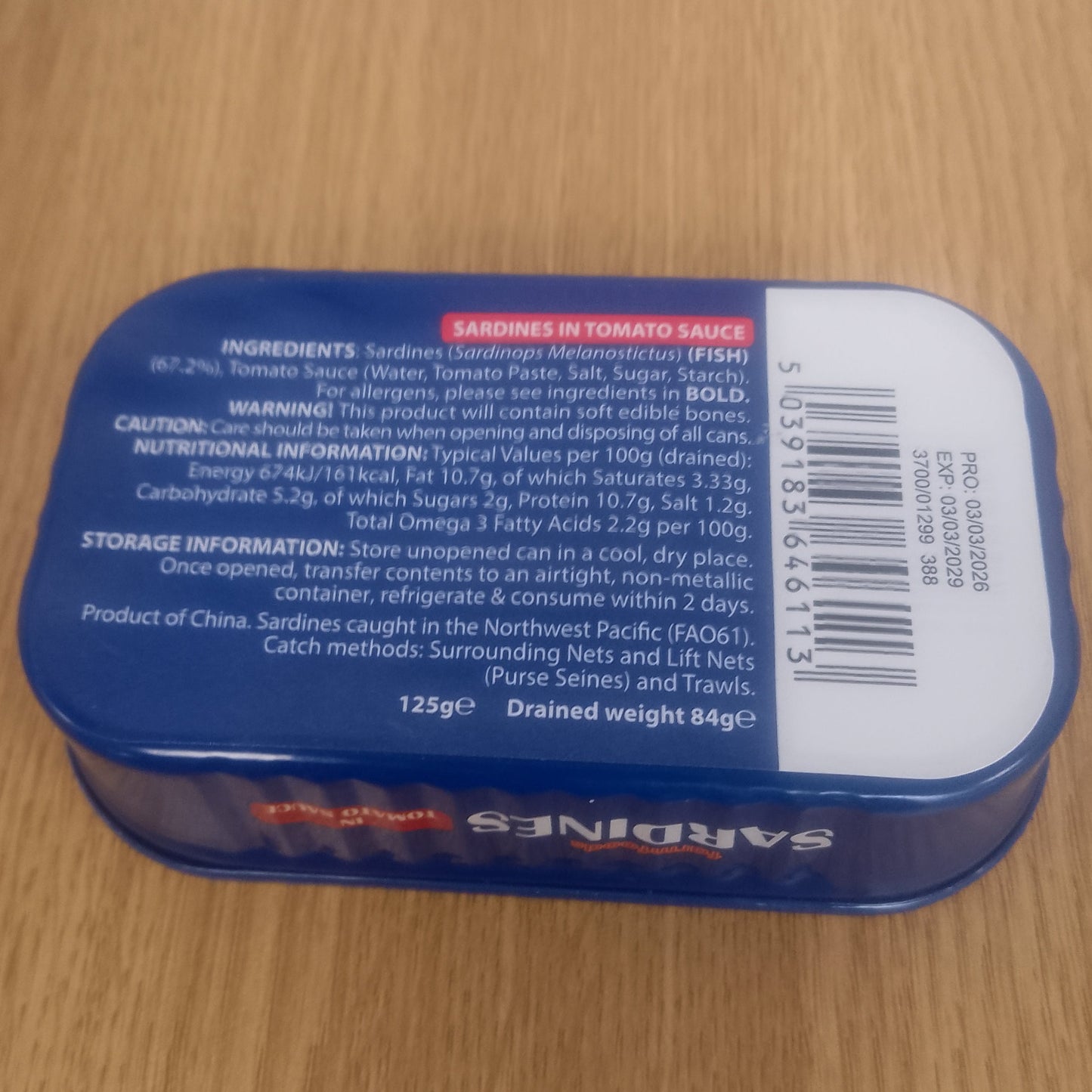 Farmfoods Sardines in Tomato Sauce 125g