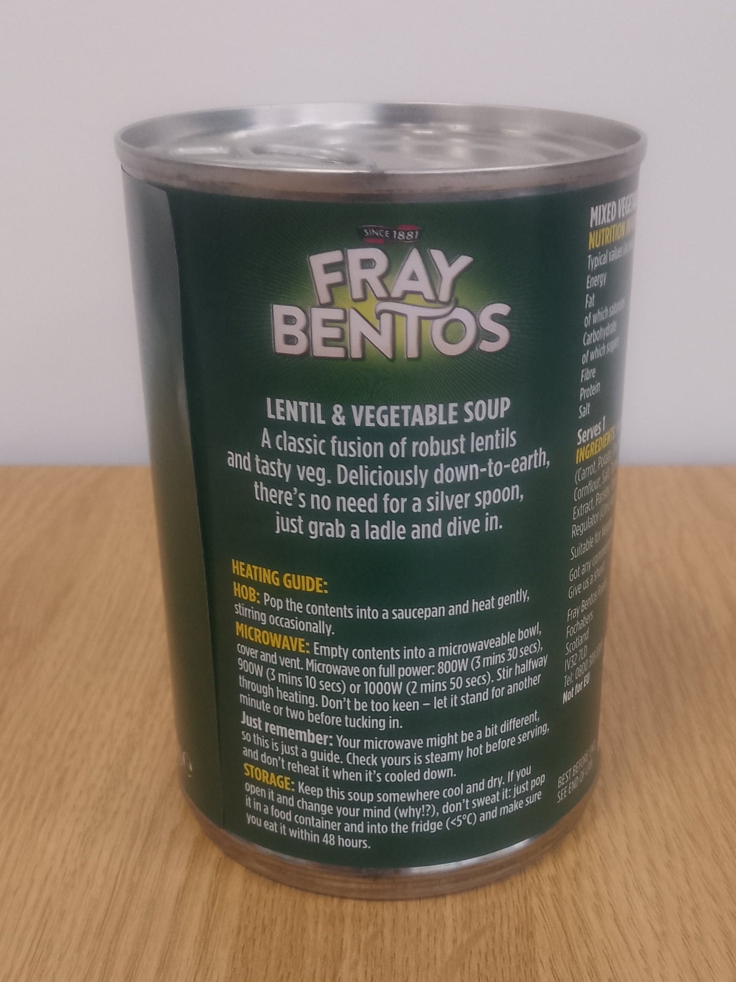 Fray Bentos Lentil & Vegetable Soup 380g