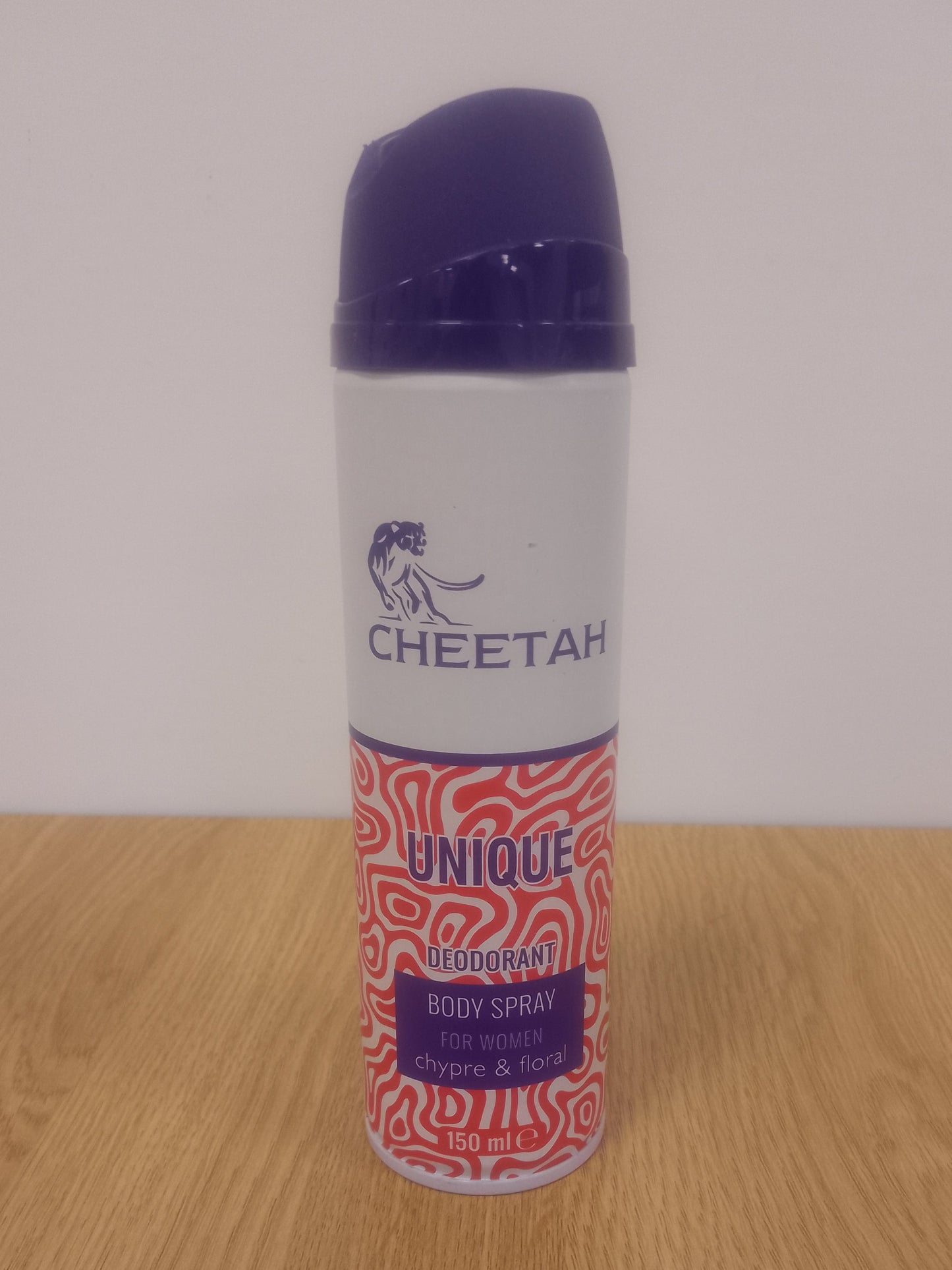 Cheetah Unique Womens Deodorant Body Spray 150ml