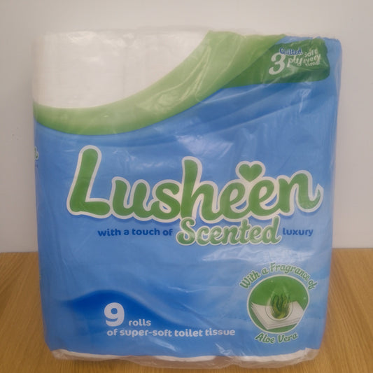 Lusheen Toilet Tissue with Aloe Vera 3-ply 9pk
