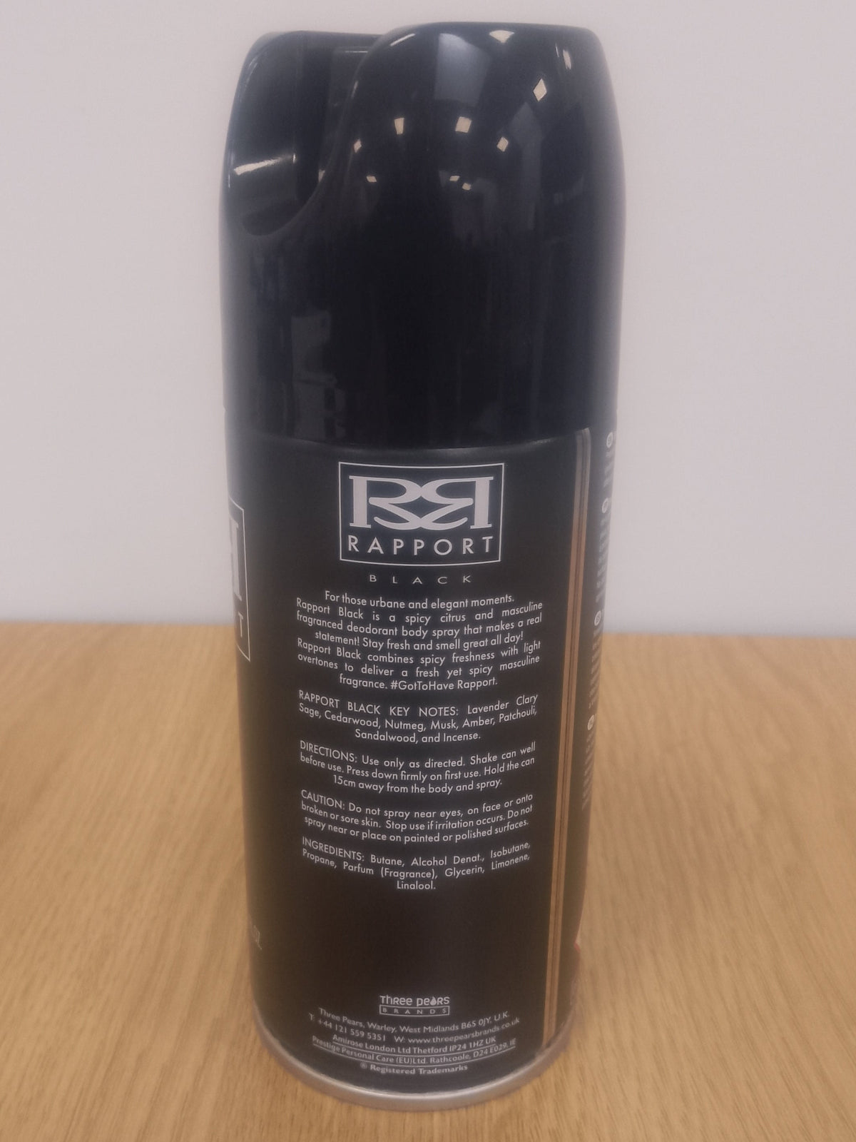Rapport Body Spray Black 150ml