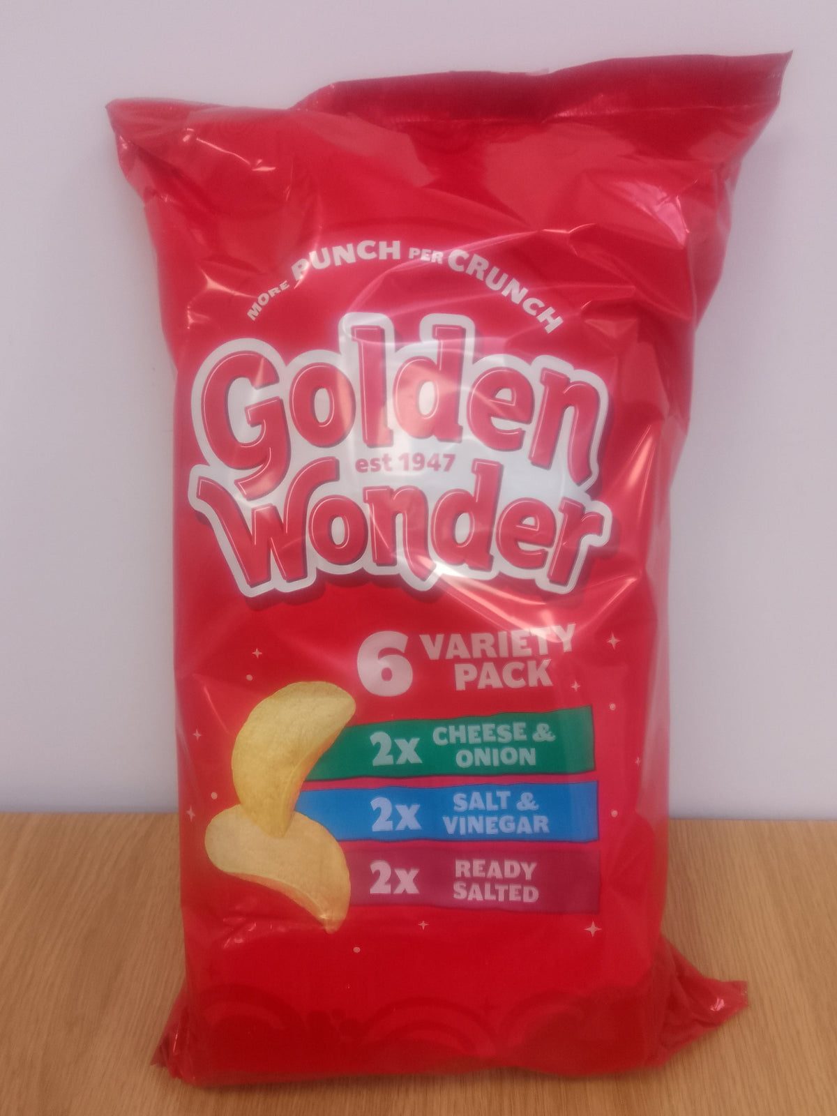 Golden Wonder Crisps Variety 6pk (6 x 25g)