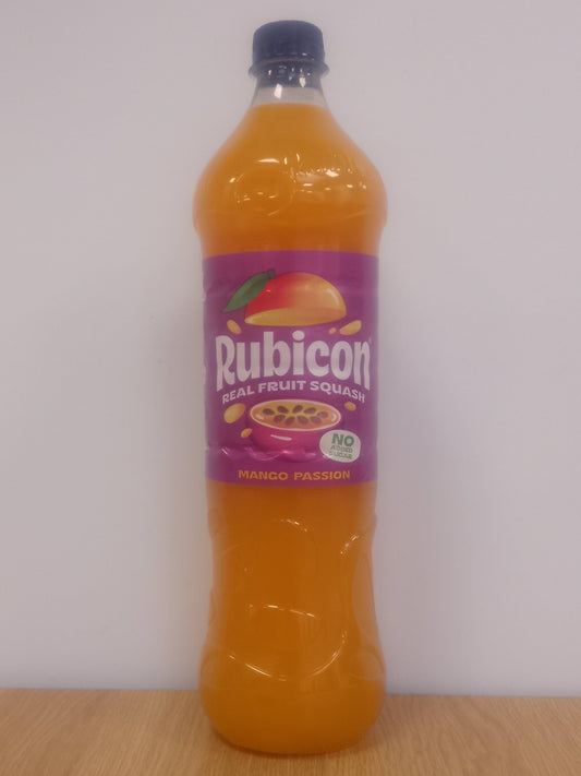 Rubicon Real Fruit Mango Passion No Added Sugar Squash 1L