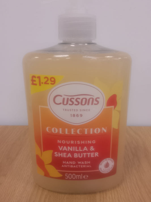 Cussons Vanilla & Shea Butter Hand Wash 500ml
