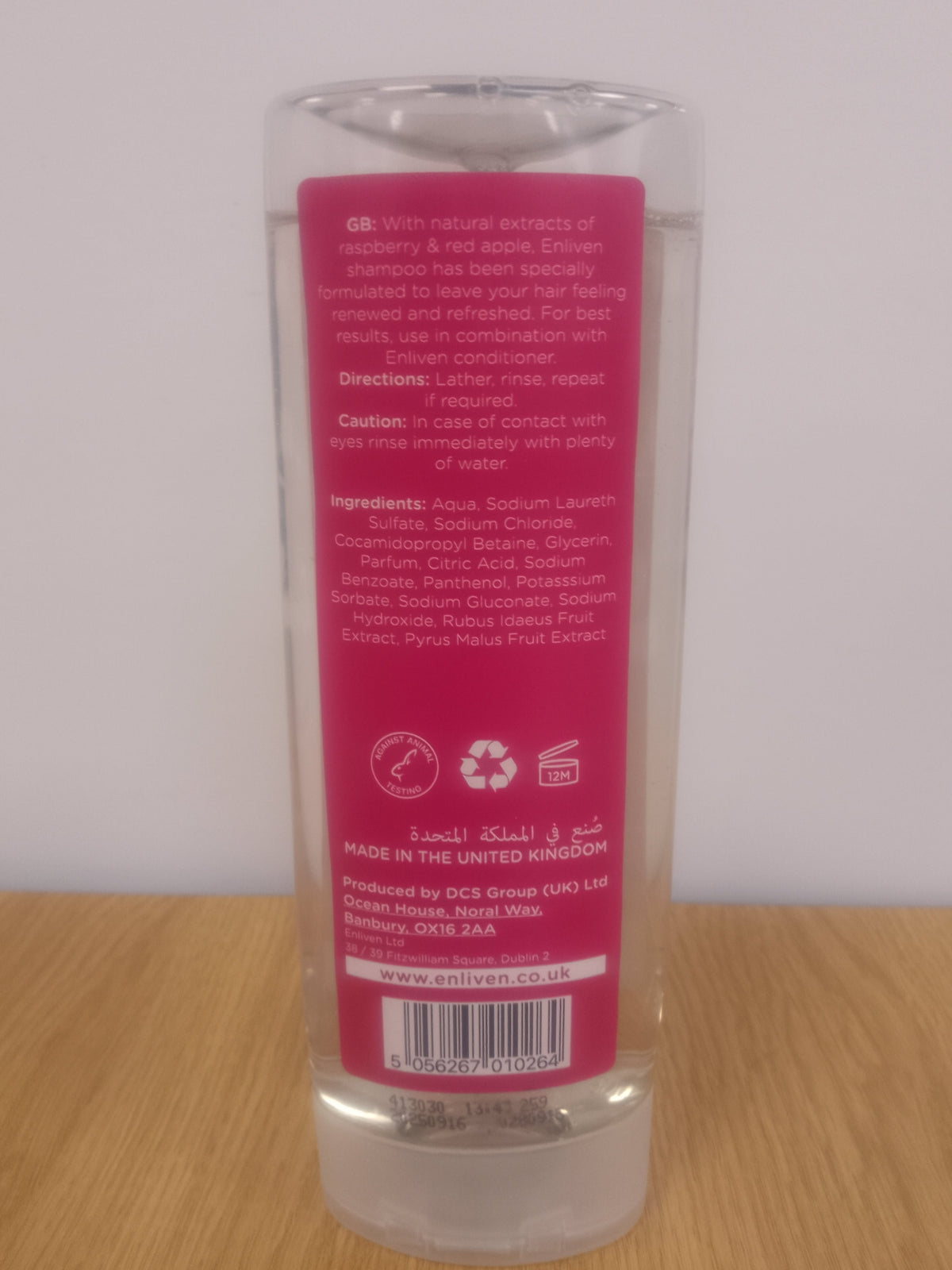 Enliven Raspberry & Red Apple Shampoo 250ml