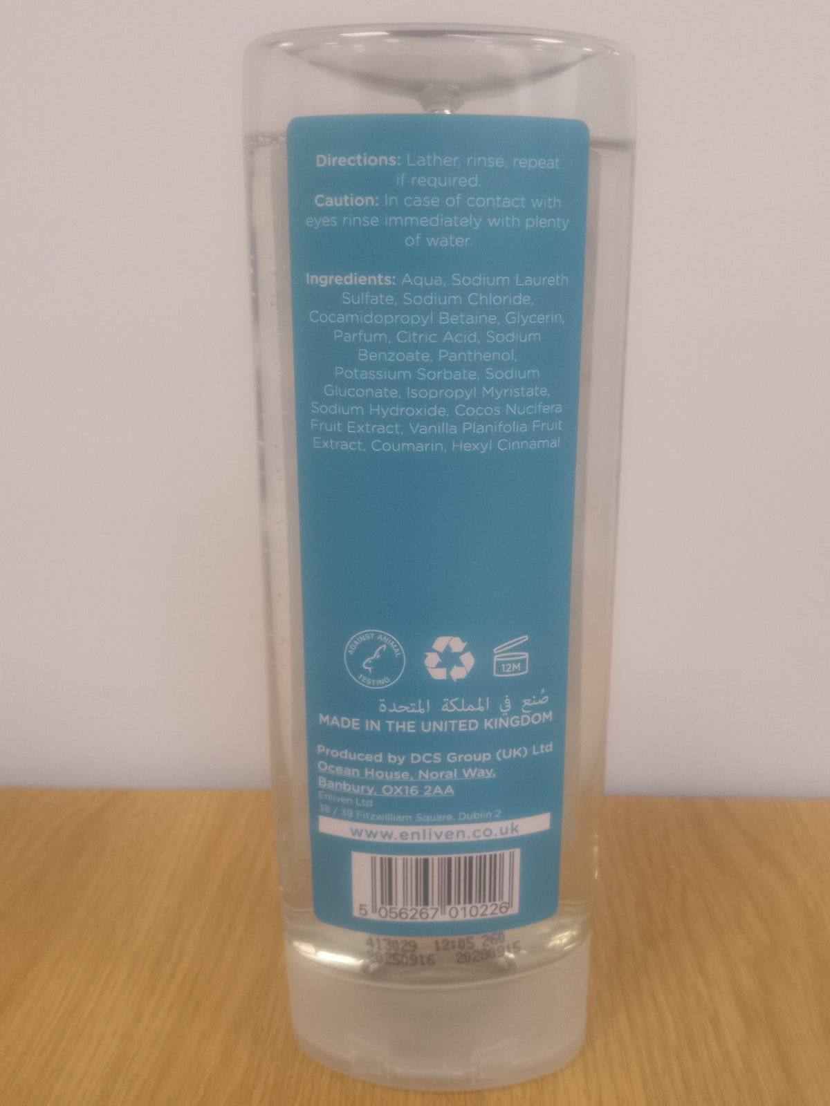 Enliven Coconut & Vanilla Shampoo 250ml
