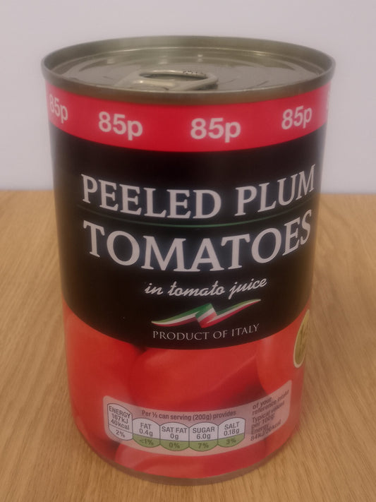 Best In Peeled Plum Tomatoes in Tomato Juice 400g