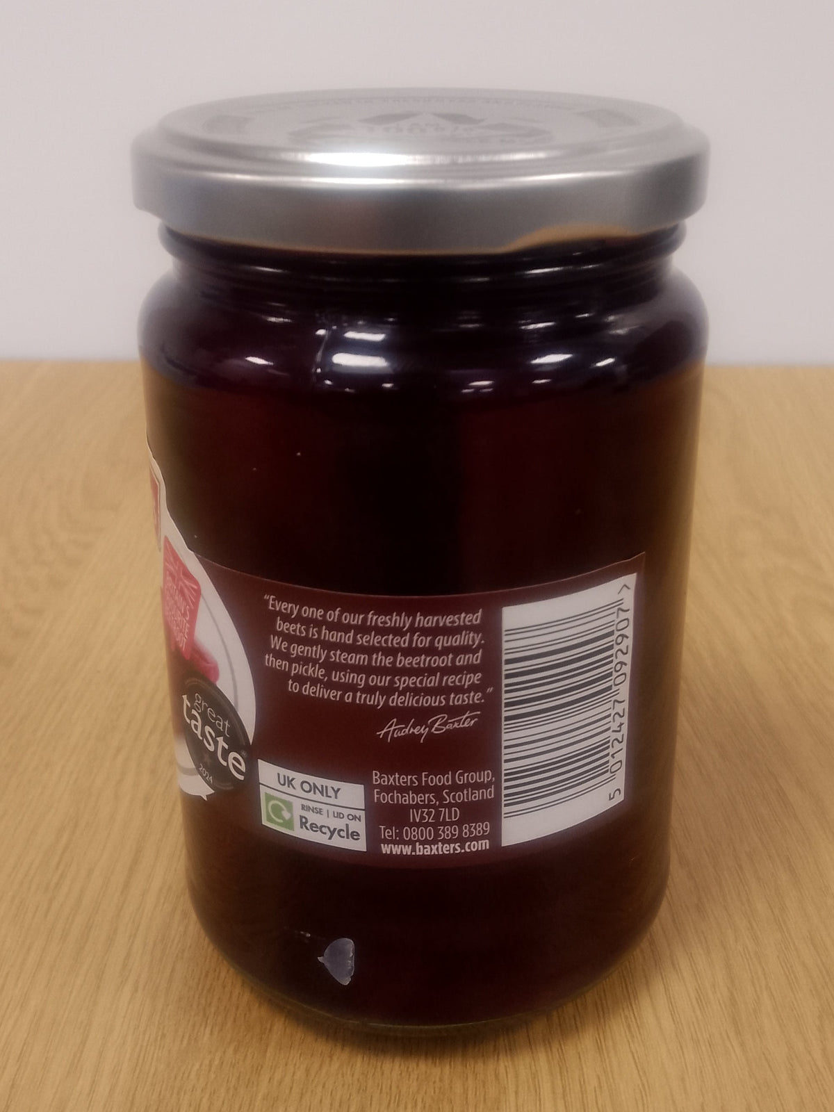Baxters Sliced Beetroot pickled in Malt Vinegar 34