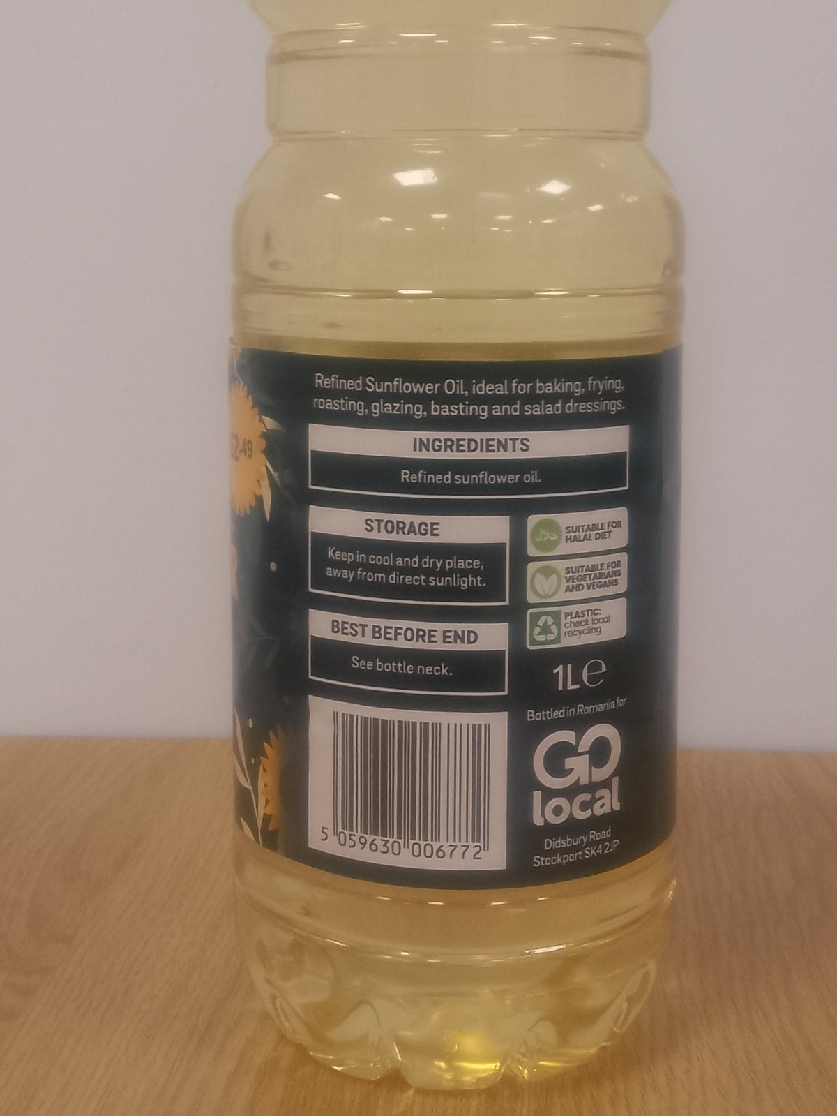 Go Local Sunflower Oil 1 Litre