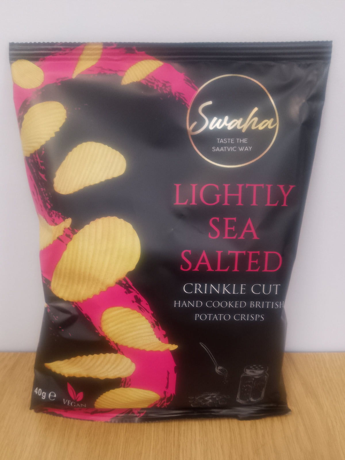 Swaha Lightly Sea Salted Crinkle Cut Crisps 40g