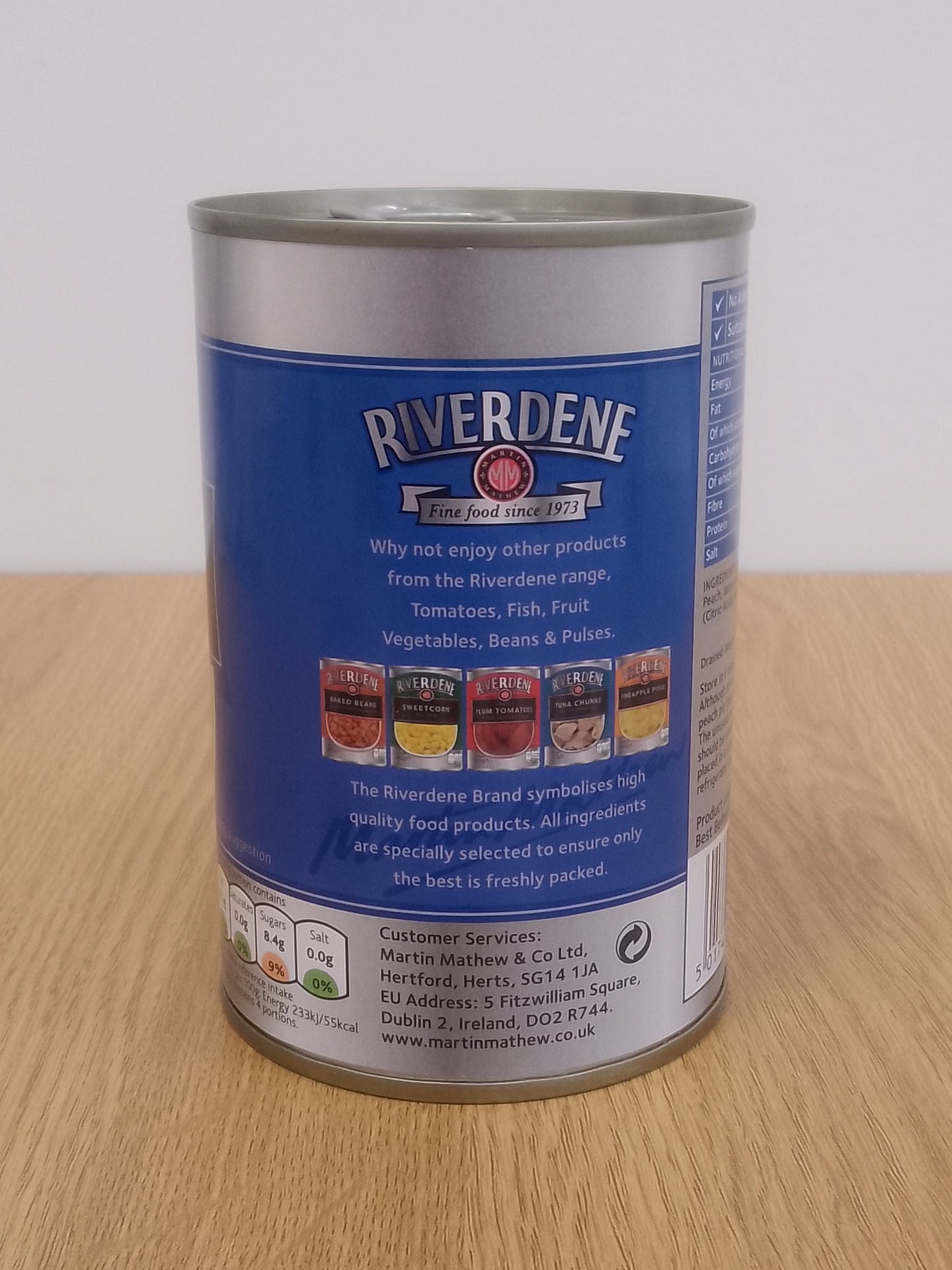 Riverdene Peach Slices in Light Syrup 425g
