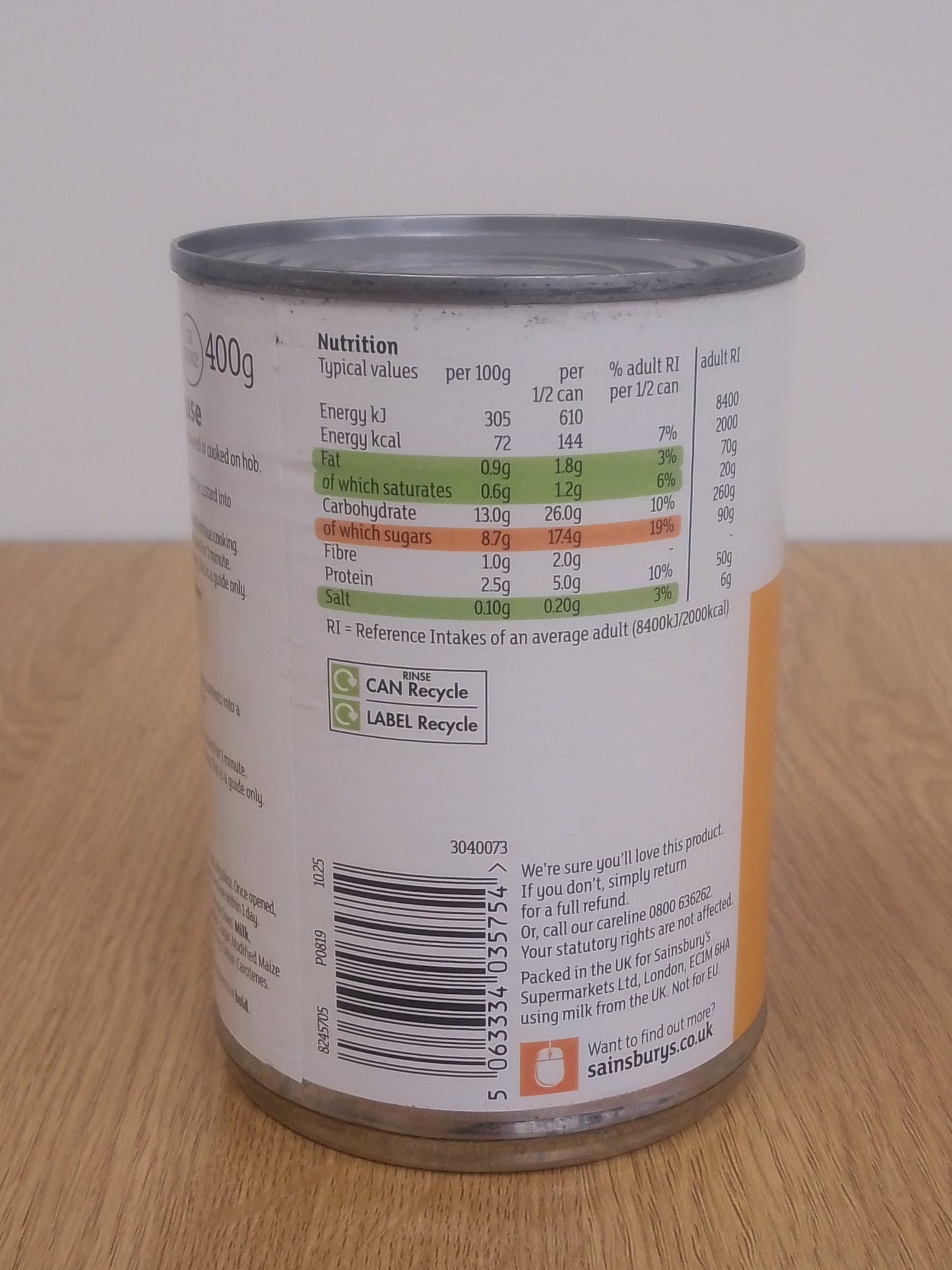 Stamford Street Co Custard 400g