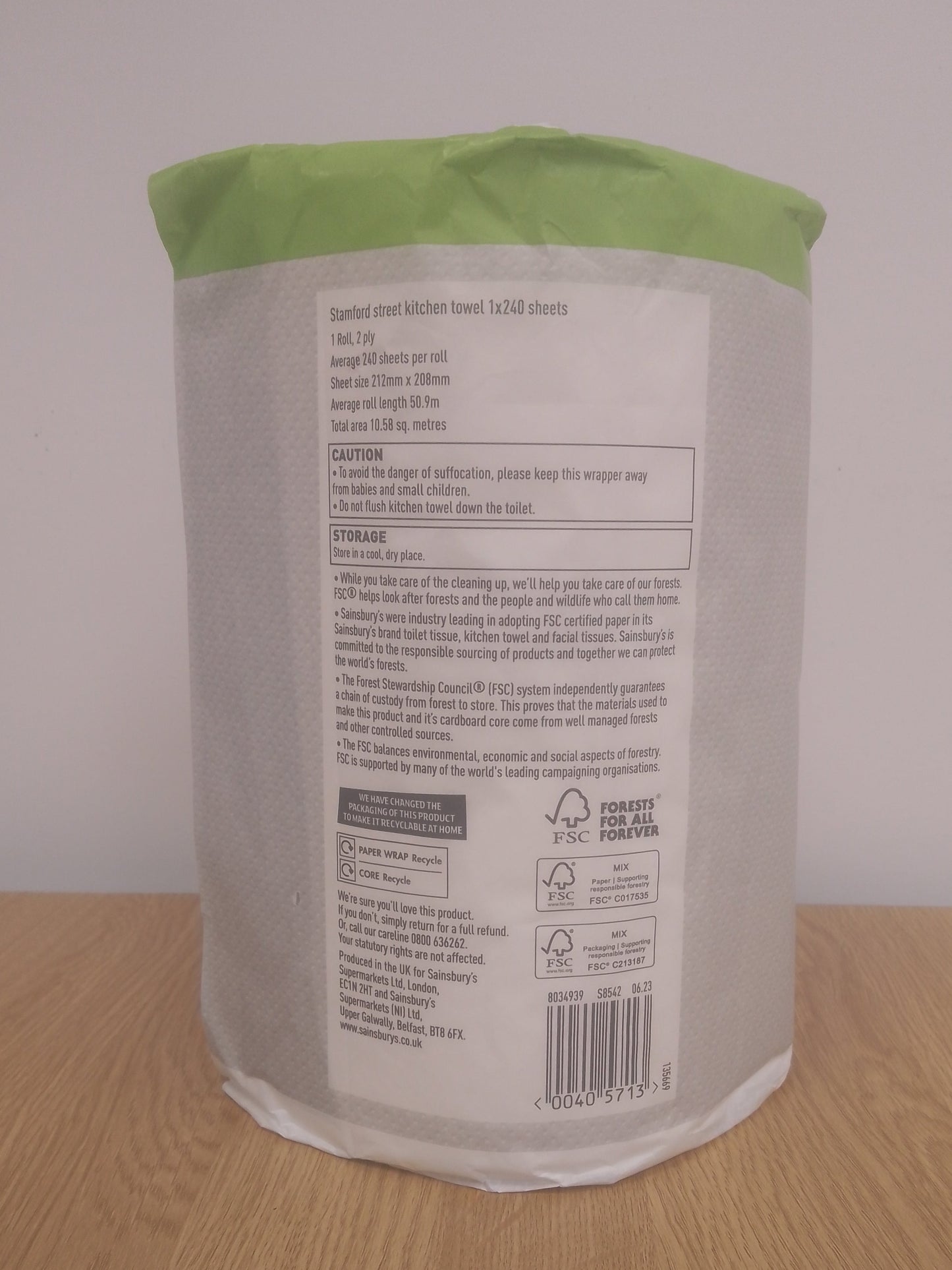 Stamford Street Co Jumbo Kitchen Roll 240 sheets