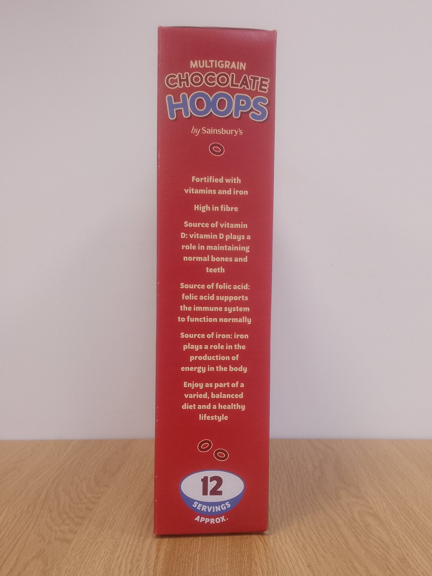 Sainsburys Multigrain Chocolate Hoops 375g