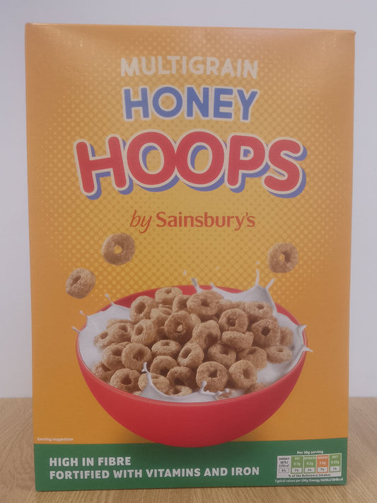 Sainsburys Multigrain Honey Hooplas 375g