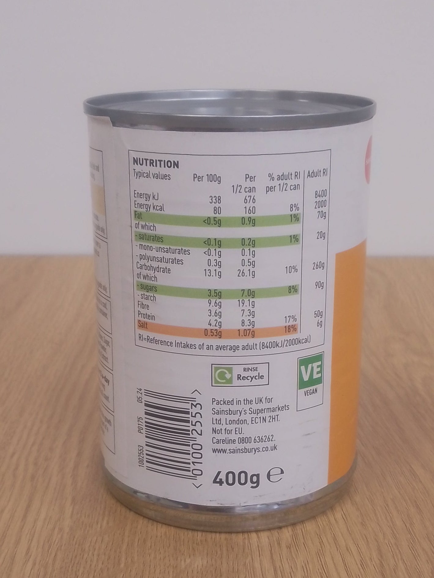 Stamford Street Co Baked Beans in Tomato Sauce 400g
