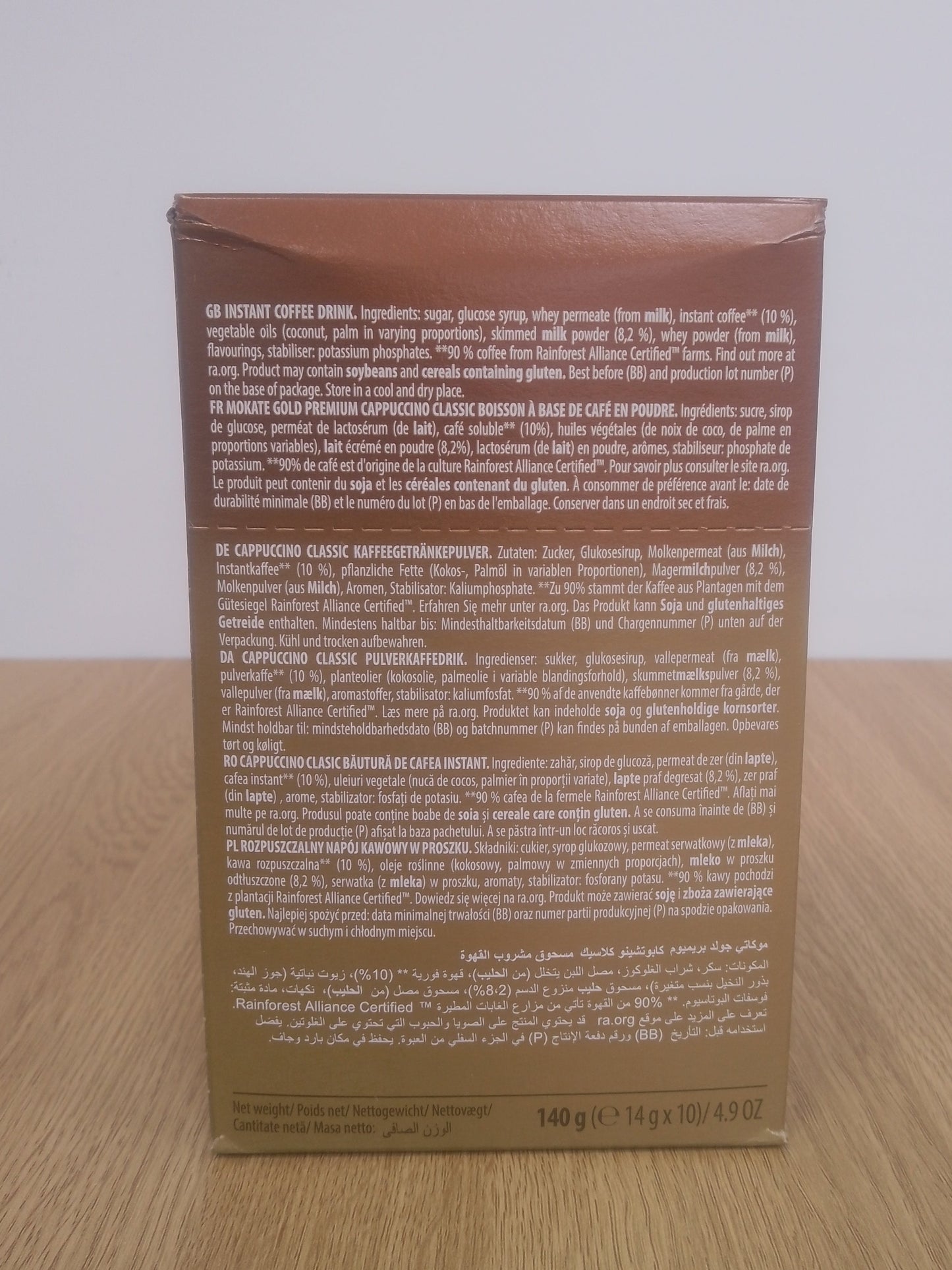 Mokate Gold Cappuccino Classic 10 x 14g sachets