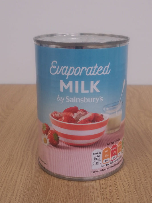 Sainsburys Evaporated Milk 410g