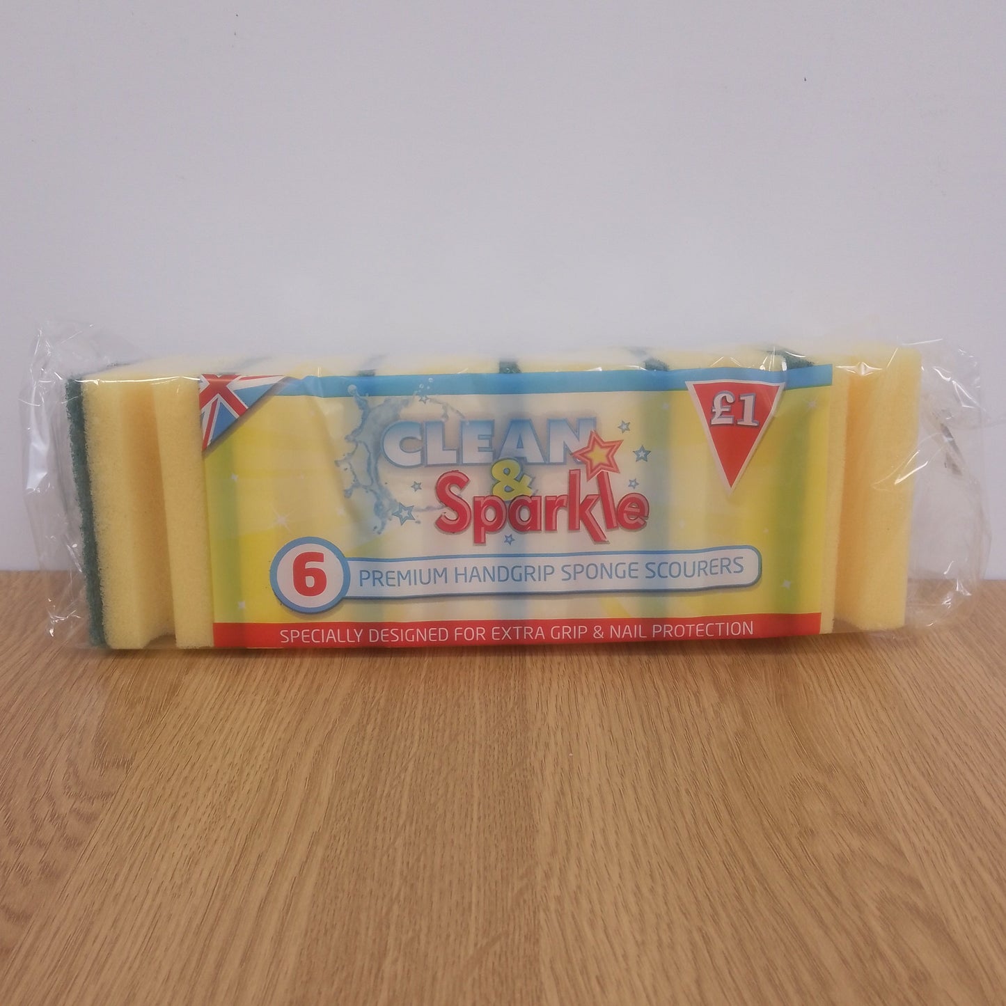 Clean & Sparkle Premium Handgrip Scourers x 6